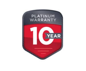 10 year warranty badge